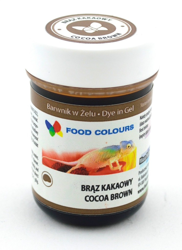 Brąz kakaowy - barwnik w żelu (35g) - Food Colours
