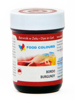 Bordowy, burgund - barwnik w żelu (35g) - Food Colours