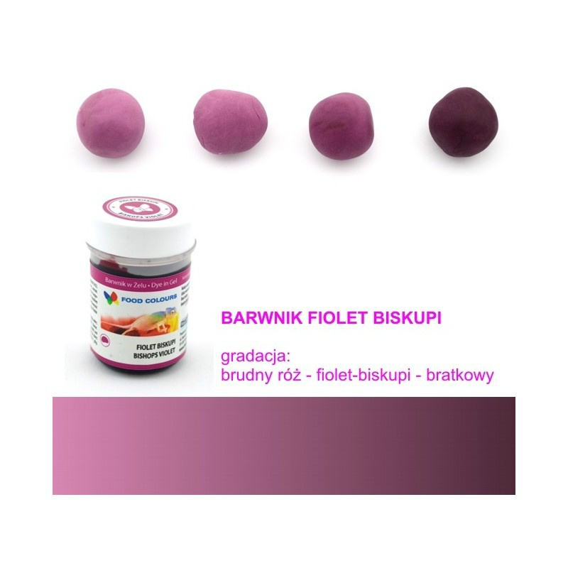 Fiolet biskupi - barwnik w żelu (35g) - Food Colours
