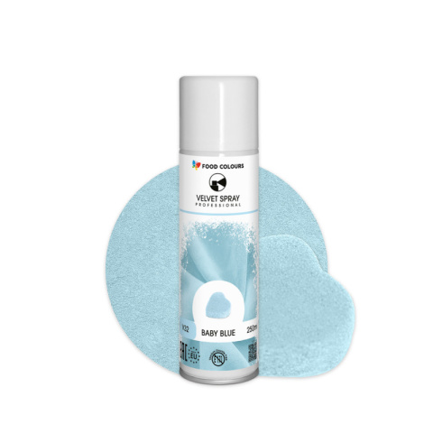 Zamsz w spray'u BABY BLUE 250ml - Food Colours