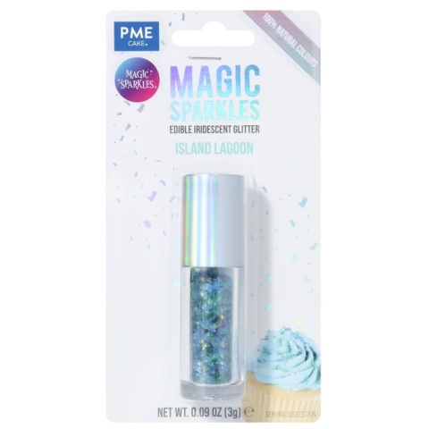 Jadalny brokat płatki ISLAND LAGOON turkusowy - PME