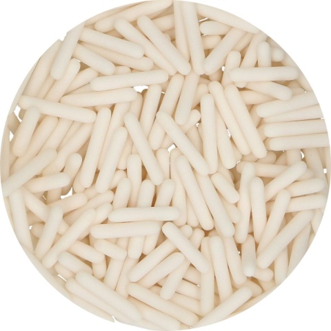 Pałeczki cukrowe XL białe matowe 70g - Fun Cakes