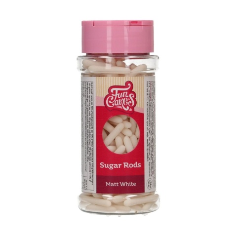 Pałeczki cukrowe XL białe matowe 70g - Fun Cakes