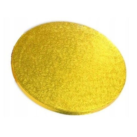 Podkład pod tort gruby złoty - 30 cm