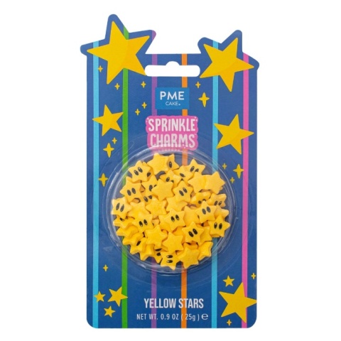 Posypka cukrowa ŻÓŁTE GWIAZDKI - PME
