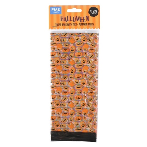 Woreczki celofanowe DYNIE HALLOWEEN 20szt. - PME