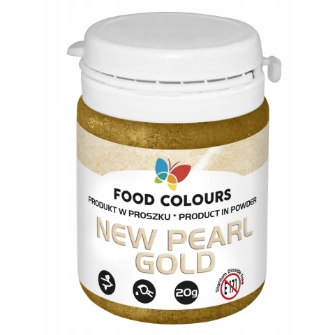 Złoty - perłowy barwnik w proszku 20g - Food Colours