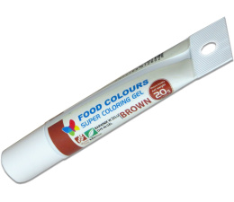 Brązowy - barwnik w żelu (20g) - Food Colours