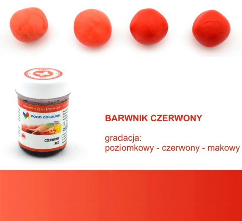 Czerwony - barwnik w żelu (35g) - Food Colours