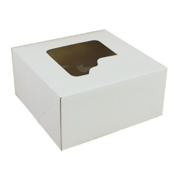 Karton z okienkiem na tort - 18x18x9 cm