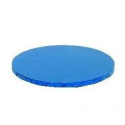 Podkład pod tort gruby niebieski, chabrowy - 25 cm - Decora