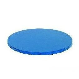 Podkład pod tort gruby niebieski, chabrowy - 30 cm - Decora