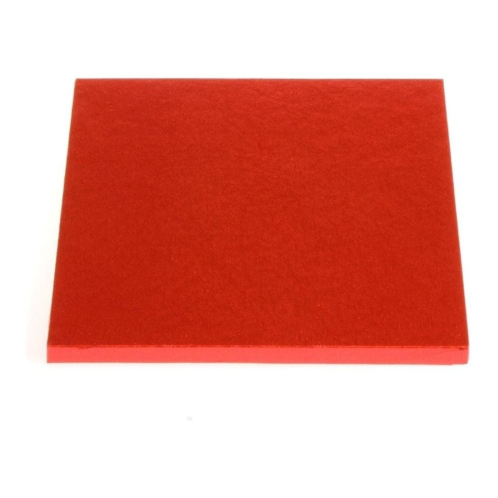 Podkład pod tort gruby czerwony - 35 x 35 cm - Decora