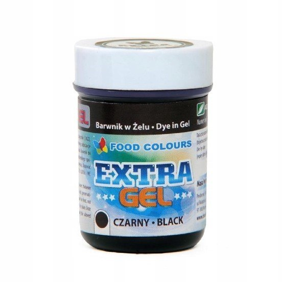 CZARNY EXTRA GEL, barwnik w żelu (35g) - Food Colours