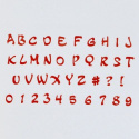 Wykrawaczki alfabet MAGICZNY, duże litery i cyfry - FMM