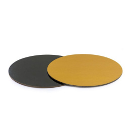 Podkład sztywny dwustronny czarno-złoty 28cm - Decora