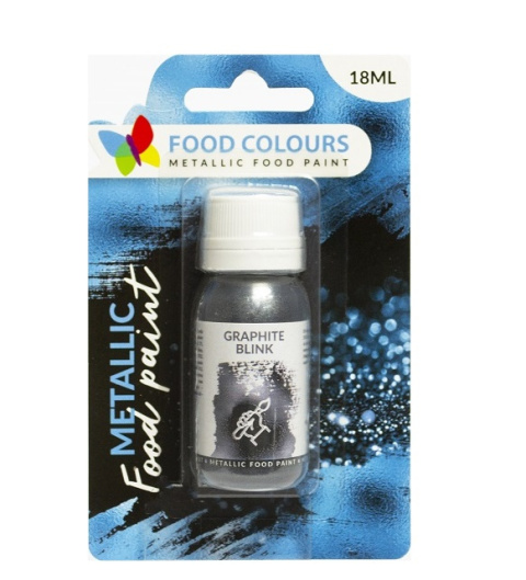 GRAPHITE BLINK - metaliczna farbka 18ml - Food Colours