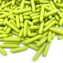Pałeczki cukrowe - zielone matowe 90g - Happy Sprinkles