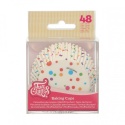 Papilotki kolorowe konfetti 48szt. - Fun Cakes