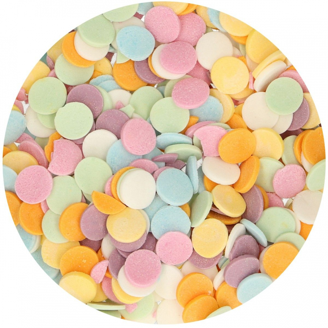 Posypka cukrowa - pastelowe konfetti 55g - Fun Cakes