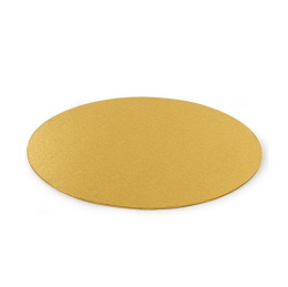 Podkład sztywny pod tort złoty 28cm - Decora